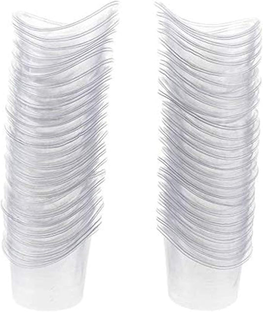 50 Pcs Non Sterile Disposable Plastic Eye Wash Cups Portable Disposable Measuring Cup 5ml Eye Flush Cleaning Cups Vials for Storage or First Aid Kit Use by PPX