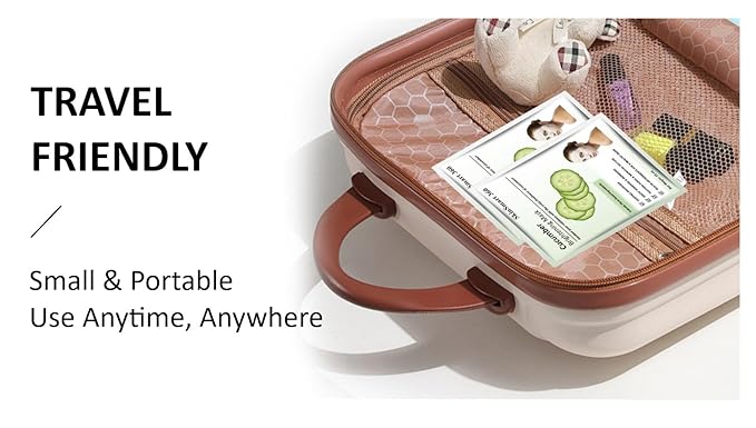 SkinSmart 360™ Moisturizing Facial Mask Sheets for Men & Women, Hydrate Dry Skin On-the-Go, Natural, Plant-Based Ingredients, Suitable for All Skin Types, Travel-Friendly (Variety Pack of 10 Sheets)