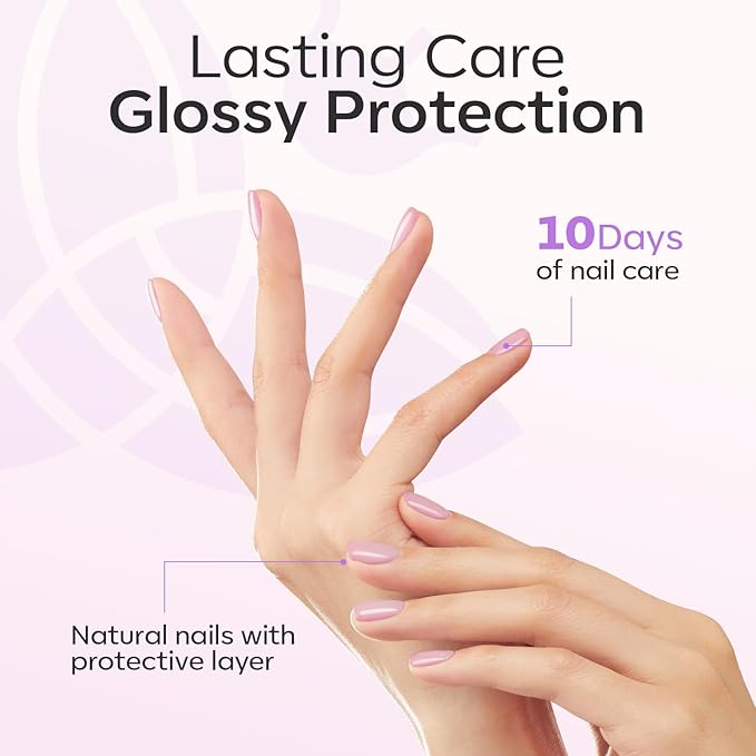 modelones Nail Strengthener Jelly Purple Nail Repair for Damaged Nails Strengthening Polish 15ml Nail Growth and Strengthener Natural Concealer Foundation Nail Care Gifts for Women