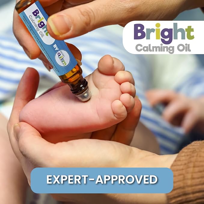 Bright Calming Oil by Bright Autism - Essential Kids Oil for Stress Relief - Natural Sleep Aid, Gentle Organic Blend Roll-On 10ml - Great Addition to Your Kids Sleep Routine.