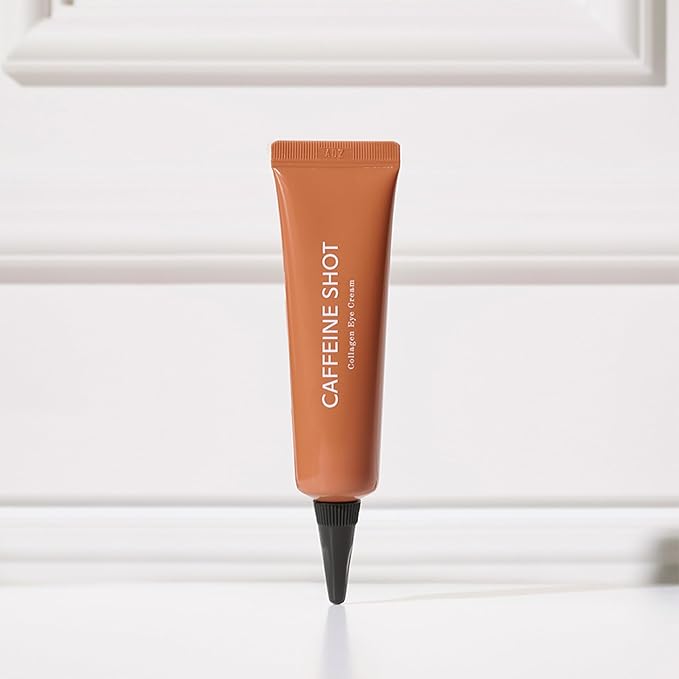 20,000 PPM CAFFEINE SHOT Collagen Eye Cream with Niacinamide for Firming Under Eyes, Dark Spots, Puffy Eye Bags, Fine Lines, Anti-Aging Eye Cream, Korean Skin Care, 1.05 oz