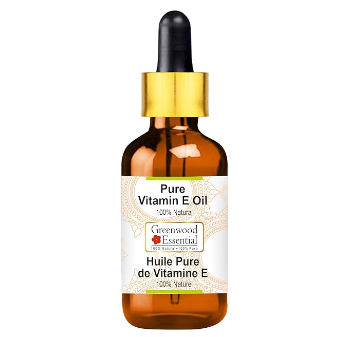 Pure Vitamin E Oil with Glass Dropper Premium Therapeutic Grade for Hair, Skin & Aromatherapy 30ml (1.01 oz)