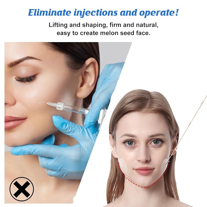 Face Lift Tape Invisible Instant, 80PCS Adhesive Lifting Saggy Skin Anti-Wrinkle Face Tape