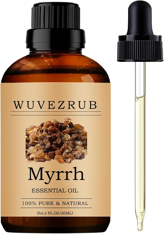 Myrrh Essential Oils 60ML, Pure Myrrh Essential Oil for Aromatherapy Diffuser - 2 Fl Oz