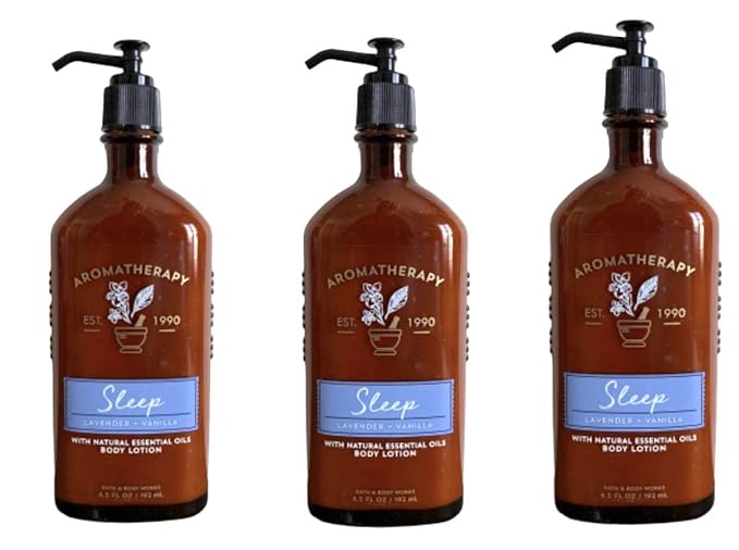 Lot of 3 Bath & Body Works Aromatherapy Lavender Vanilla Body Lotion (Lavender Vanilla)