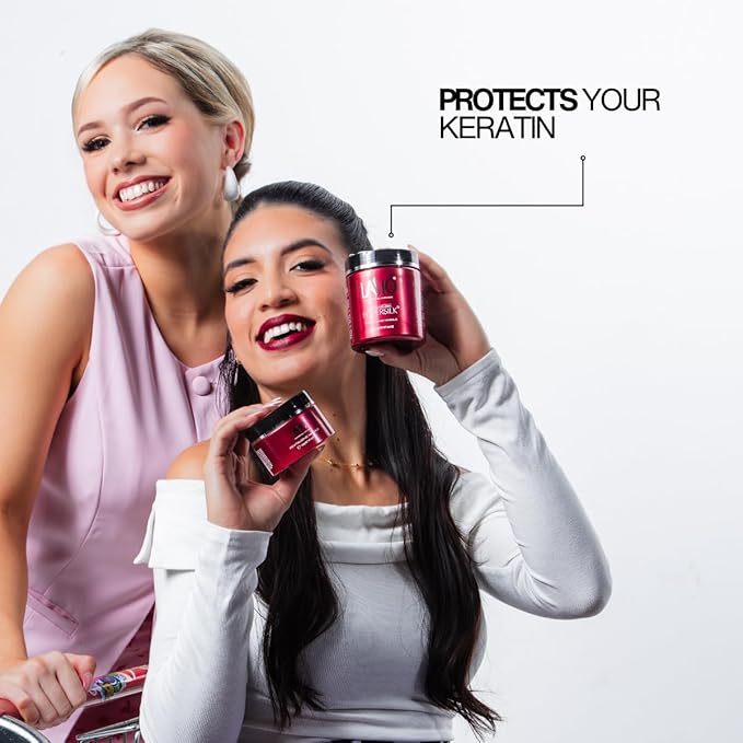 Lasio Hypersilk Revitalizing Hair Masque – Deep Conditioning & Hair Repair with Cocamide Oil & Keratin – Enhances Keratin Treatment Longevity – For Dry, Damaged & Color-Treated Hair – 4.43 oz