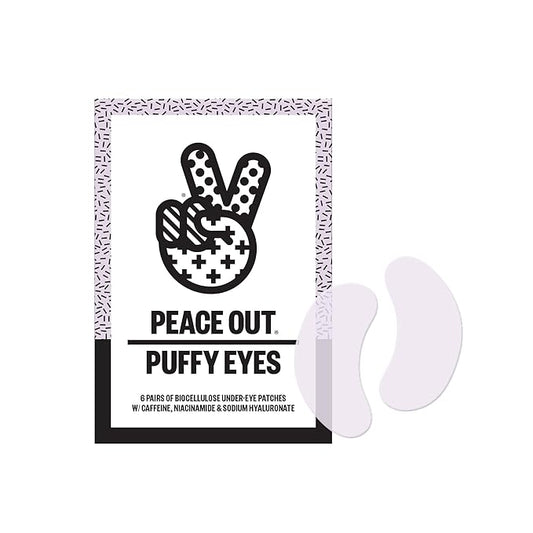 PEACE OUT Skincare Puffy Under-Eye Patches 6x pairs