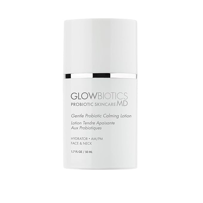 Glowbiotics Gentle Probiotic Calming Lotion: Lightweight Moisturizer for Soothing Hydration, Reduces Redness & Irritation | With Hyaluronic Acid & Shea Butter
