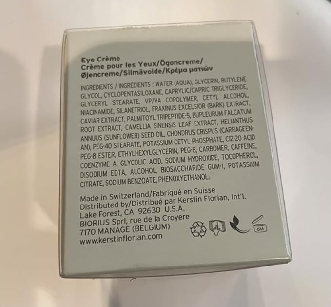 Kerstin Florian Caviar Eye Crème | Anti-Aging Treatment for Puffiness & Dark Circles | 0.5 fl oz