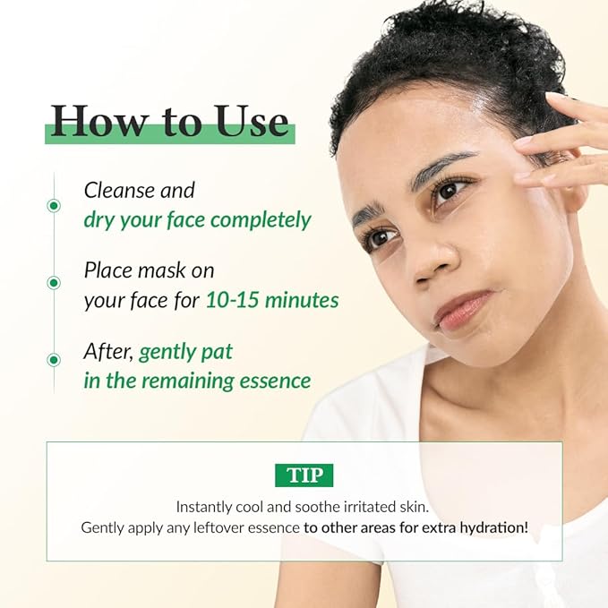 Dr.Althea Cushion Veil Calming Mask | Cooling Mask to Help Reducess Redness | Soothe Irritated Skin with CICA Complex | Vegan Korean Skincare (Pack of 4)