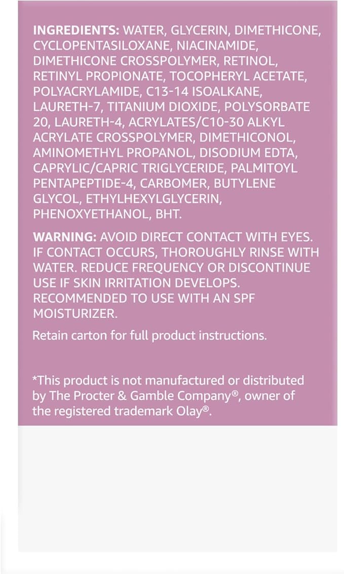 Amazon Basics Retinol Eye Cream, Fragrance Free, 0.5 Ounces, 1-Pack