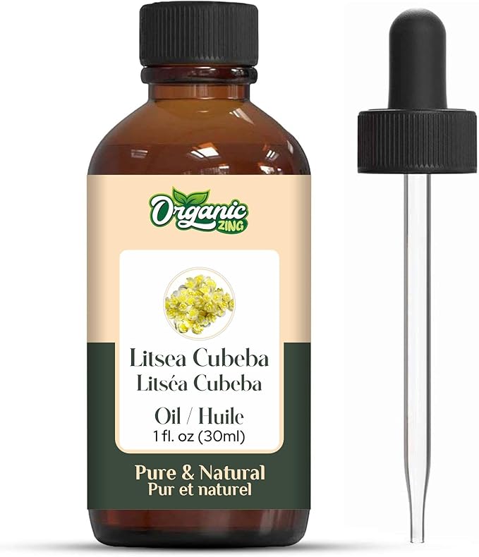 Litsea Cubeba Oil | Pure & Natural Essential Oil for Aroma & Diffusers- 30ml/1.01fl oz