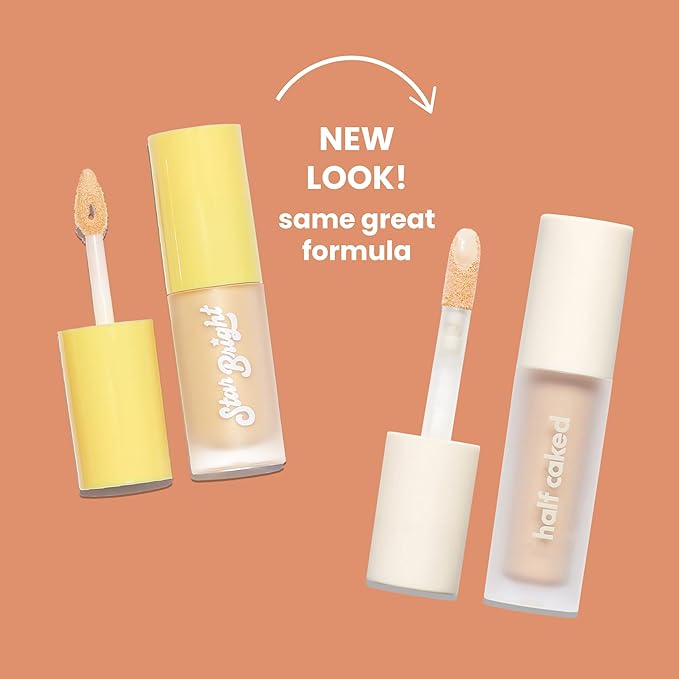 Half Caked Star Bright Liquid Under-Eye Brightener | creamy lightweight formula with light-medium coverage | 4.8ml / 0.16 fl oz (Ray of Light)