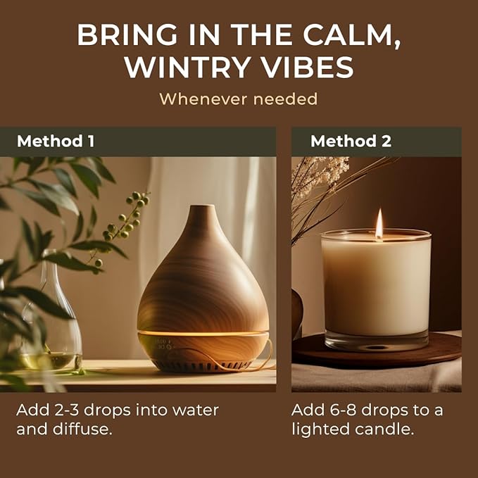 Gya Labs Wintergreen Essential Oil for Diffuser - 0.34 Fl Oz - 100% Pure Natural Wintergreen Oil for Skin, Hair, Candle Making, Massage & Refreshing, Crisp & Woodsy Scent