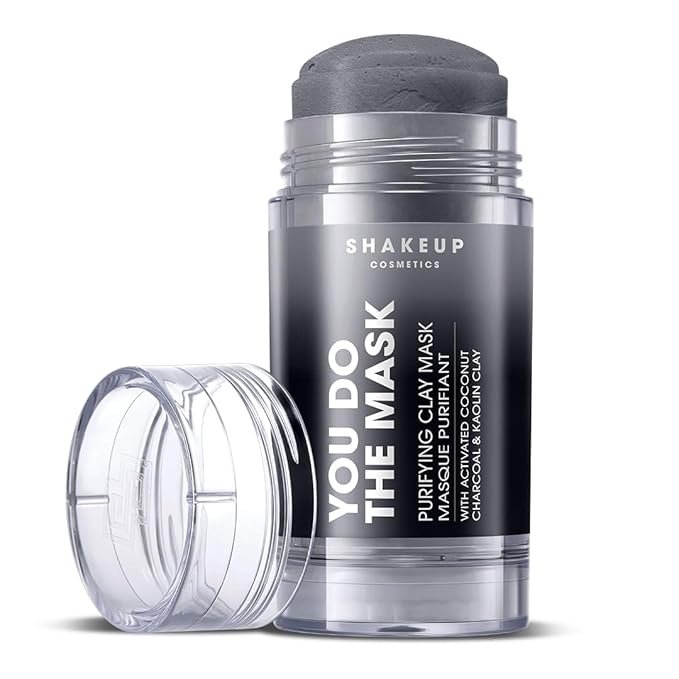 Mens Skincare Sticks Duo, Vegan Formula Including a Moisturiser Stick and Charcoal Face Mask Stick, 2-Step Skincare Kit Perfect for Him. Aka. SHAKEUP THE SKIN STIX DUO