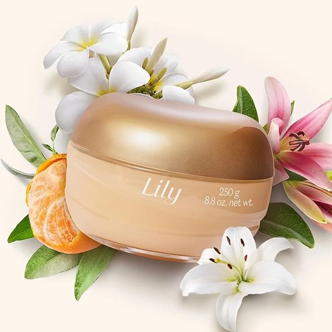 O Boticário Lily Satin Velvet Body Cream, Luxurious Moisturizing Cream with Adored Lily Fragrance, 8.8 Ounce (250g)