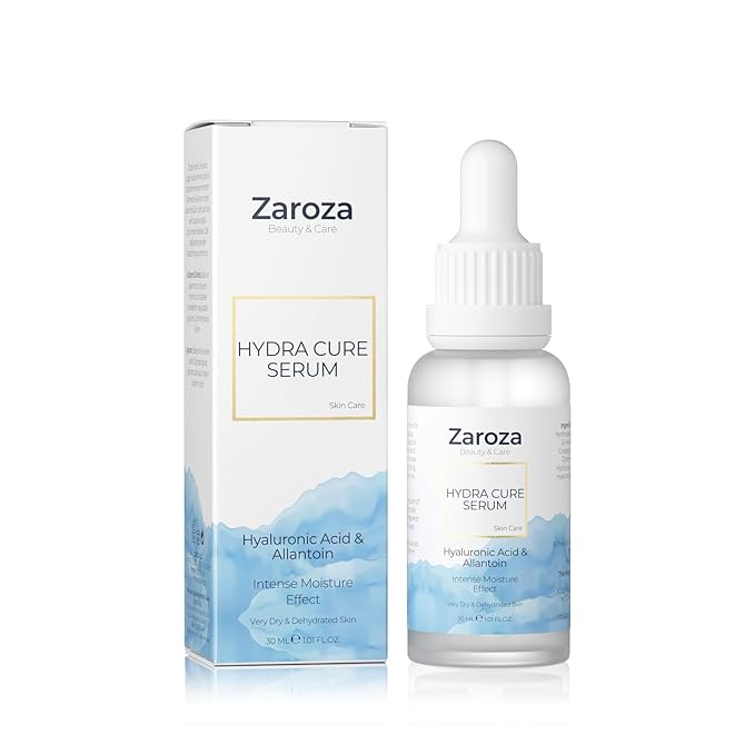 Hydra Cure Serum – Deep Hydration Face Serum with Hyaluronic Acid, Panthenol & Allantoin – Nourishing, Firming & Moisture-Locking Formula for Dry Skin – Vegan, 1 fl oz