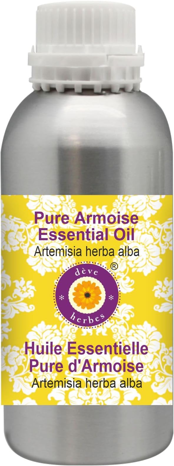 Deve Herbes Pure Armoise Essential Oil (Artemisia herba alba) Steam Distilled 300ml (10 oz)