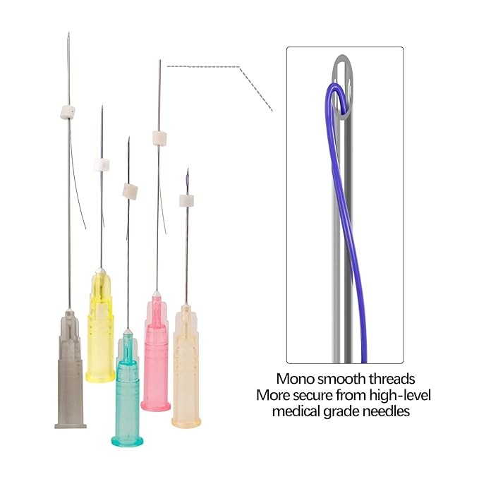 elves Pdo Threads for Face Lift & Whole Body Lifting, Pdo Mono Threads 29G25mm 20Pcs