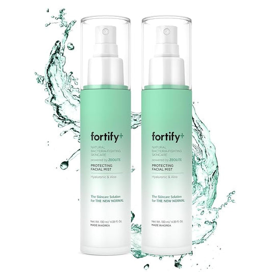 9-in-1 Korean Facial Mist Spray with Hyaluronic Acid & Aloe Vera - Anti-Aging & Hydrating - Dermatologist Tested - All Skin Types, Clean Beauty - 130ML/4.39Oz - Pack of 2
