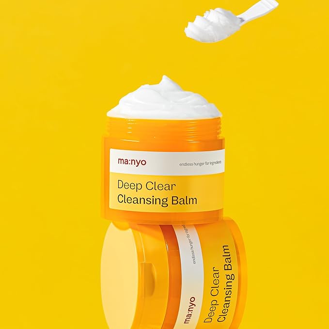 ma:nyo Deep Clear Cleansing Balm (4.46oz/132ml) - Vegan, Daily Makeup Remover with Natural plant oils