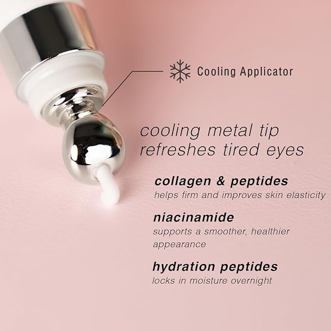 Epielle Firming Eye Cream | Anti-Aging Serum for Sagging Skin and Wrinkles | Cooling Applicator for Refreshing Application | Korean Skincare