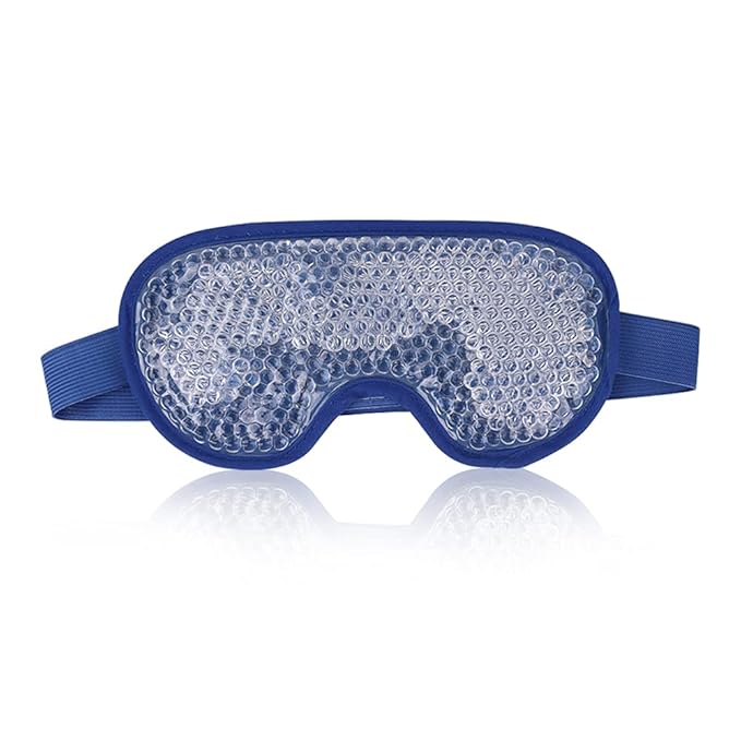 NEWGO Bundle of Cooling Eye Mask and Ankle Ice Wrap Blue