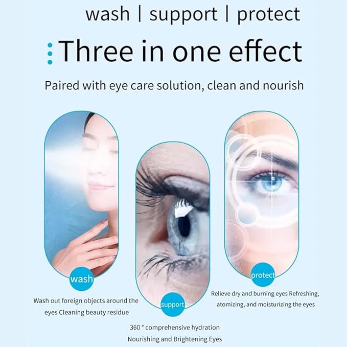 Portable Eye Steamer for Dry Eye - VividVerity Eye Steam Therapy Wand for Dry Eyes, Face Steamer and Skin Hydration for Home & Travel, Perfect GIF for Girls (2025 New Model)