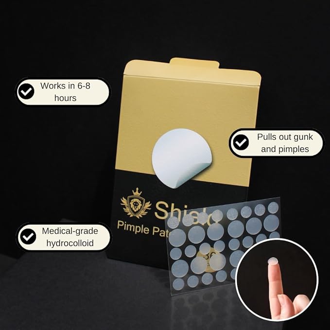 Acne System for Men and Boys, Face Wash, Moisturizer, Pimple Patches, Shield Men's Skin Care Set (2 Months)