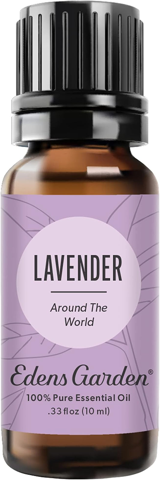 Edens Garden Lavender Around The World Essential Oil- 100% Pure Premium Grade, Undiluted, Natural, Therapeutic, Aromatherapy, The Best for Diffuser, Skin, Face, Candle 10 ml (.33 fl oz)