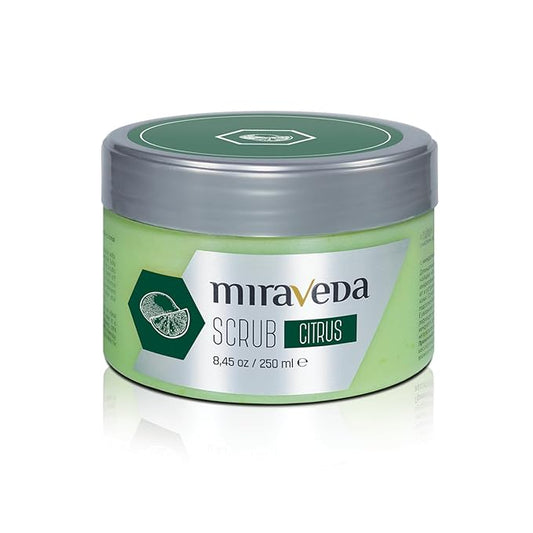 Miraveda by Italwax Citrus Scrub - 250ml / 8.45fl.oz - With coconut oil and lime for a delicate citrus note – Ideal for hand care