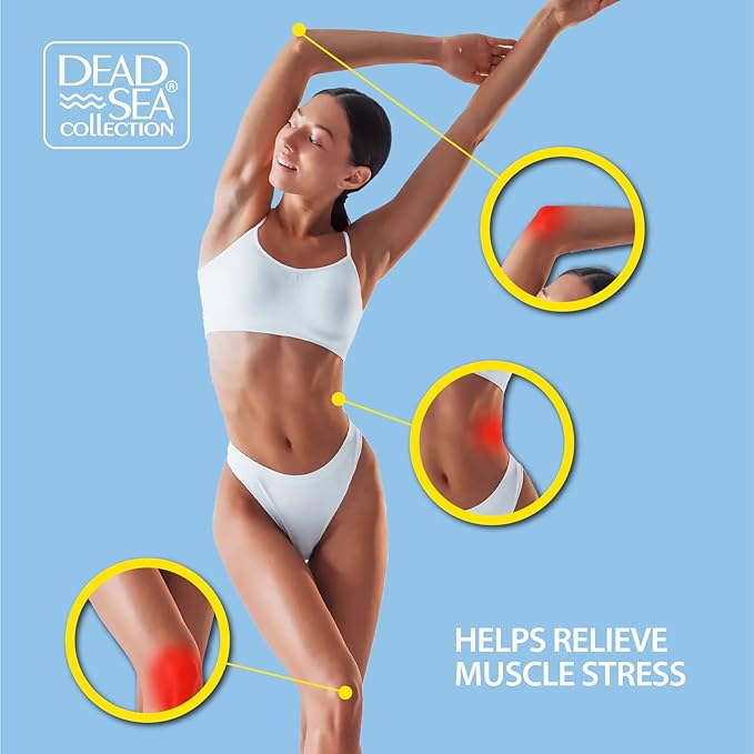 Dead Sea Collection Bath Salts Enriched -Himalayan + Coconut +Cherry Blossom -3 X (Large 34.2 OZ.). Nourishing Essential Body Care for Soothing and Relaxing Your Skin and Muscle