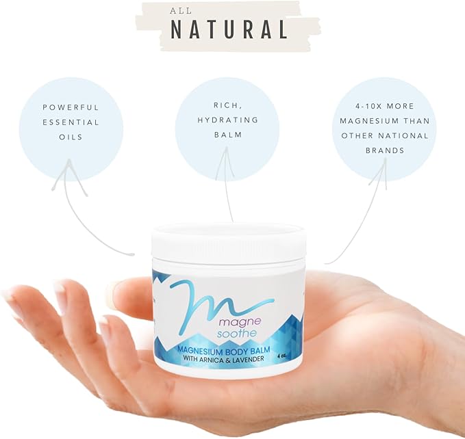 MagneSoothe Topical Magnesium Body Balm - 2 oz Jar