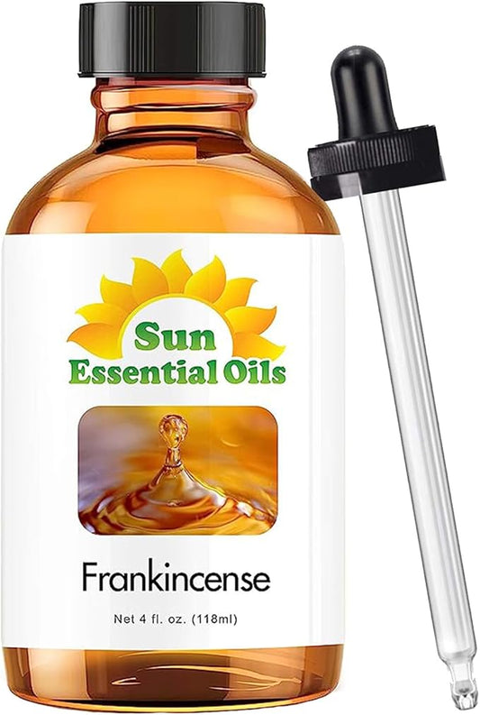 Sun Essential Oils Frankincense Essential Oil (4oz) – Bulk Frankincense Aromatherapy Oil