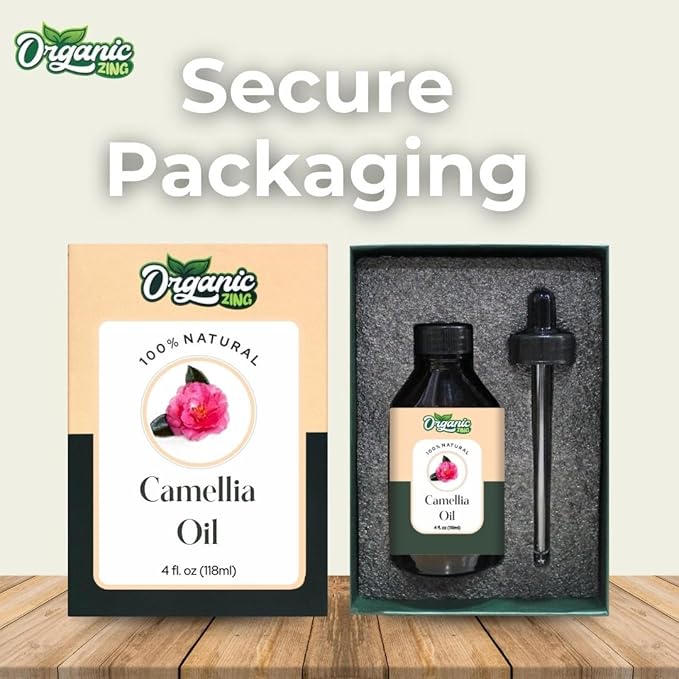 Camellia (Camellia Japonica) Oil | Pure & Natural Carrier Oil for Skincare, Hair Care & Massage - 118ml/3.99fl oz