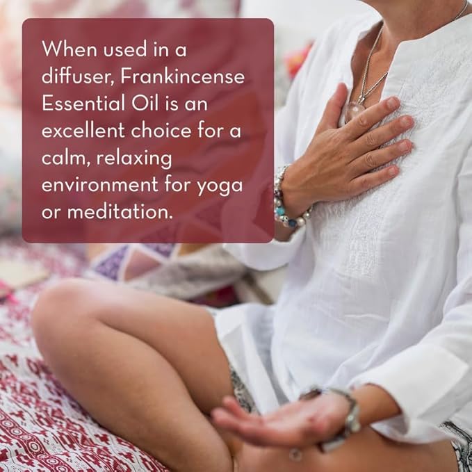 Pure Body Naturals Frankincense Essential Oil for Diffuser and Skin, Relaxation, Meditation and Yoga, 4 fl oz