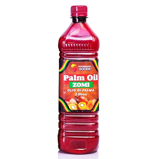 MOTHERLAND GOODS Zomi Palm Oil – 2 Liters of Premium Vegetable Oil – Ultimate Organic Oil for Cooking – Sustainable Palm Oil Packed with Healthy Fatty Acids, Vitamins, and Rich Taste | No Trans Fat