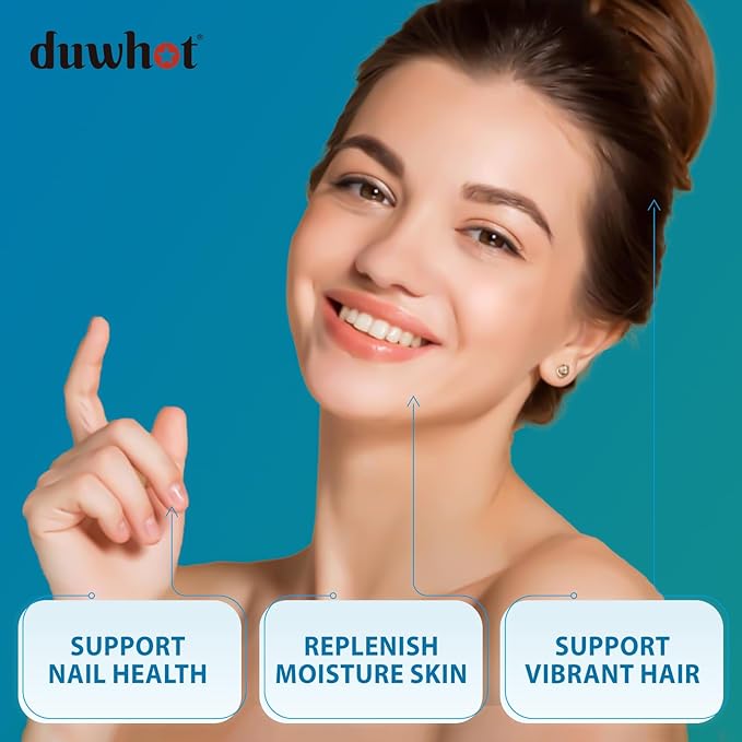 Hyaluronic Acid Gummies, Hyaluronic Acid Supplements Gummies, Hyaluronic Acid with Vitamin C & Biotin 5000mcg for Hair Skin Nails Gummies, 60 Chews