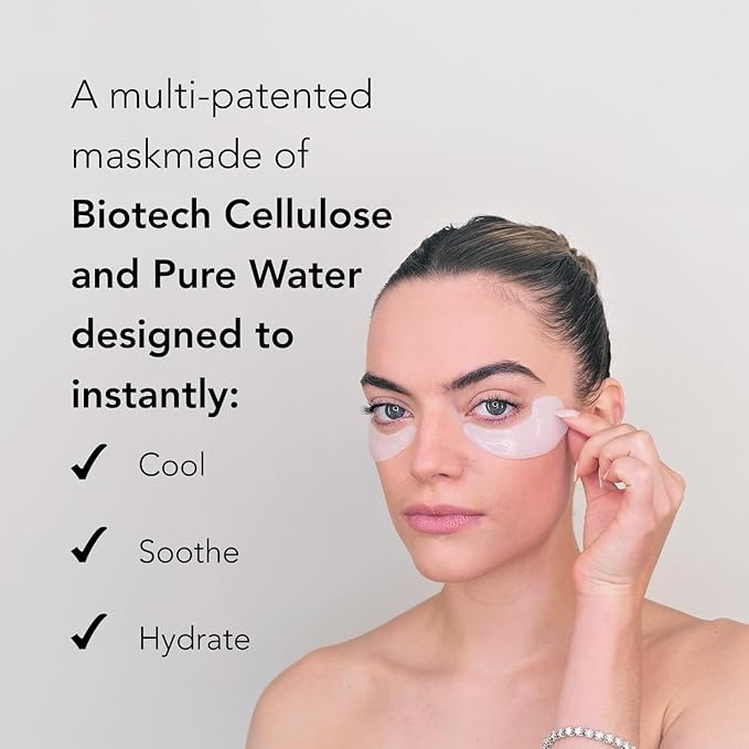 Velez Intense Hydration Under Eye Masks - Helps with Puffiness & Ultra Hydrating, Cooling Eye Mask Patches for a Brightening Effect (3 Pairs)