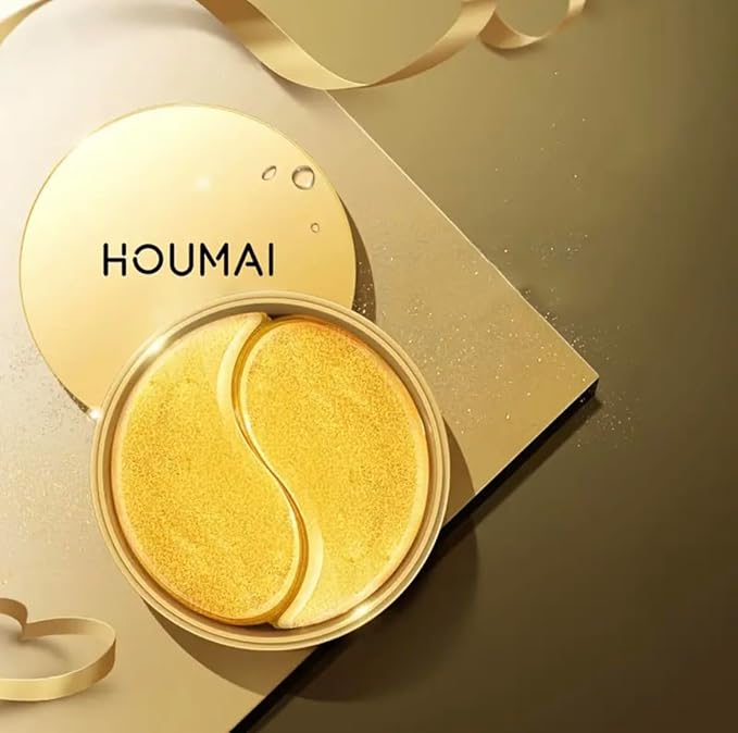 24k Gold Under Eye Gel Patches (60 pairs) Puffy Eyes, Wrinkles, Reduce Dark Circles