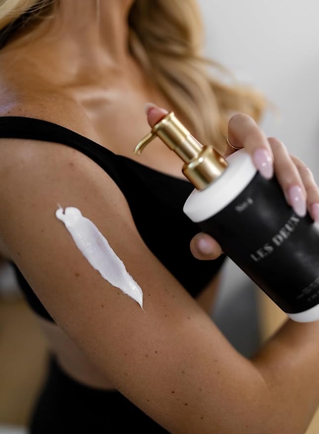 Les Deux Ultra Hydrating Body Lotion for Dry Skin - Moisturizing SKIN MOISTURIZER with Shea Butter, Jojoba Oil, Aloe - All Day Hydration (10 Fl OZ, No 1 - Incense, Cedar, Rosewood)