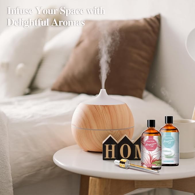 Honeysuckle 3.38fl.oz Fragrance Oil, PHATOIL Aromatherapy Essential Oils for Diffuser, Humidifier, Perfect for DIY Soap, Candle, Bath Bombs Making(100ml)