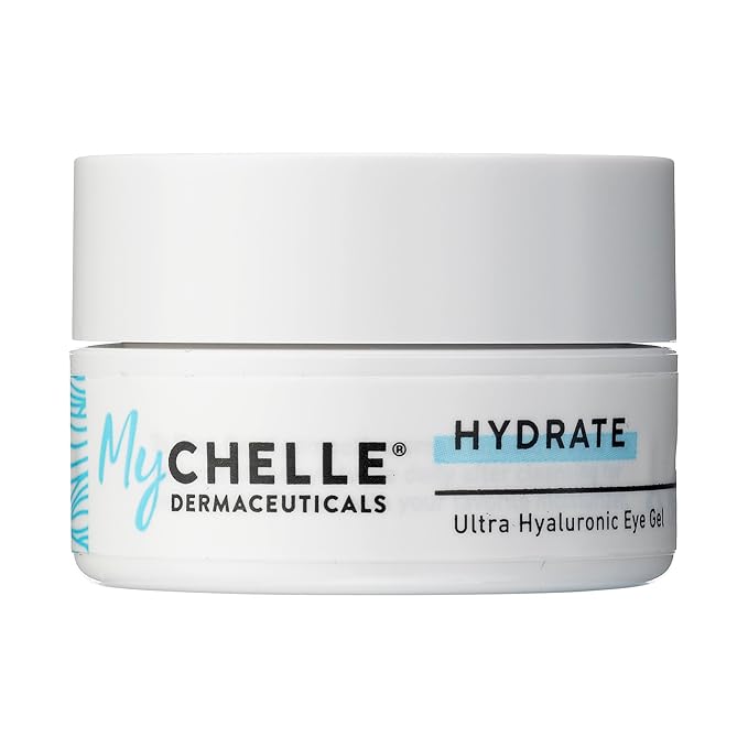 MyChelle Dermaceuticals Ultra Hyaluronic Eye Gel (0.45 Fl Oz) - Rich Hydration for Dry Skin with Vegan Hyaluronic Acid, Help Plump Skin and Help Reduce Appearance of Fine Lines and Wrinkles