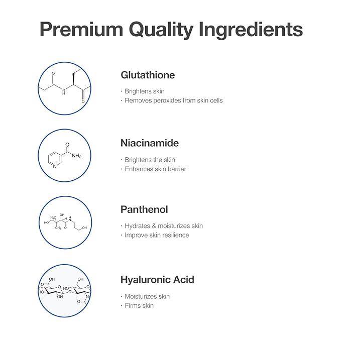 Glutathione ToneUp Kit – Antioxidant Skincare Set with Glutathione and Niacinamide, Ampoule and Cream Duo 2-Piece Set, Made in Korea