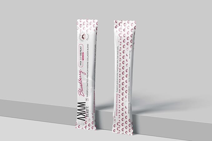 Marine Collagen Peptides Powder – 30-Count Pouch (Blushberry) – Wild-Caught, Hydrolyzed Type I – Hair, Skin, Nails & Joint Support – Ingestible Beauty® by Akam