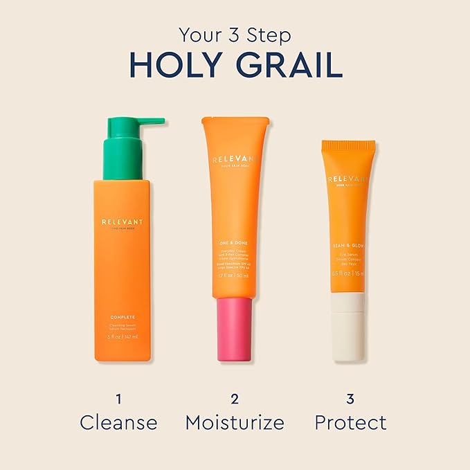 Relevant Beam and Glow Eye Serum - Hydrating Serum for All Skin Types - Vegan Skincare with Shea Butter and Niacinamide - Gluten Free - 0.5 oz