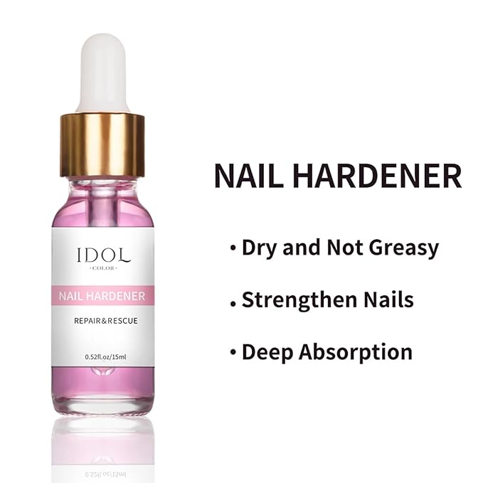 Natural Nail Hardener - Growth & Strengthener - Nourish Polish - 15ml