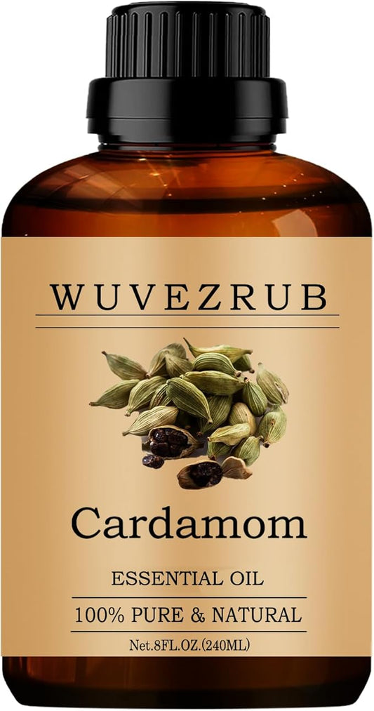 Cardamom Essential Oils 240ML, Pure Cardamom Essential Oil for Aromatherapy Diffuser - 8 Fl Oz