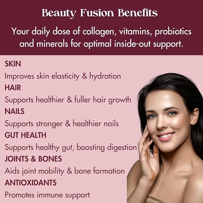 Hydrolyzed Multi Collagen Powder Beauty Superfood for Women Aging Skin, Hair, Nail, Joints, Gut Health, Vitamins, Probiotics, Peptides Keto Supplement Drink |Berry Flavor by Svete