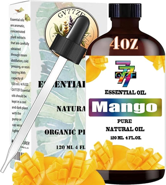 Mango Essential Oil (4 oz/120 ml) - Mango Oils Used in diffusers, humidifiers, Home Baths, Cleaning Products, Yoga, DIY Soaps and DIY Scented Candles